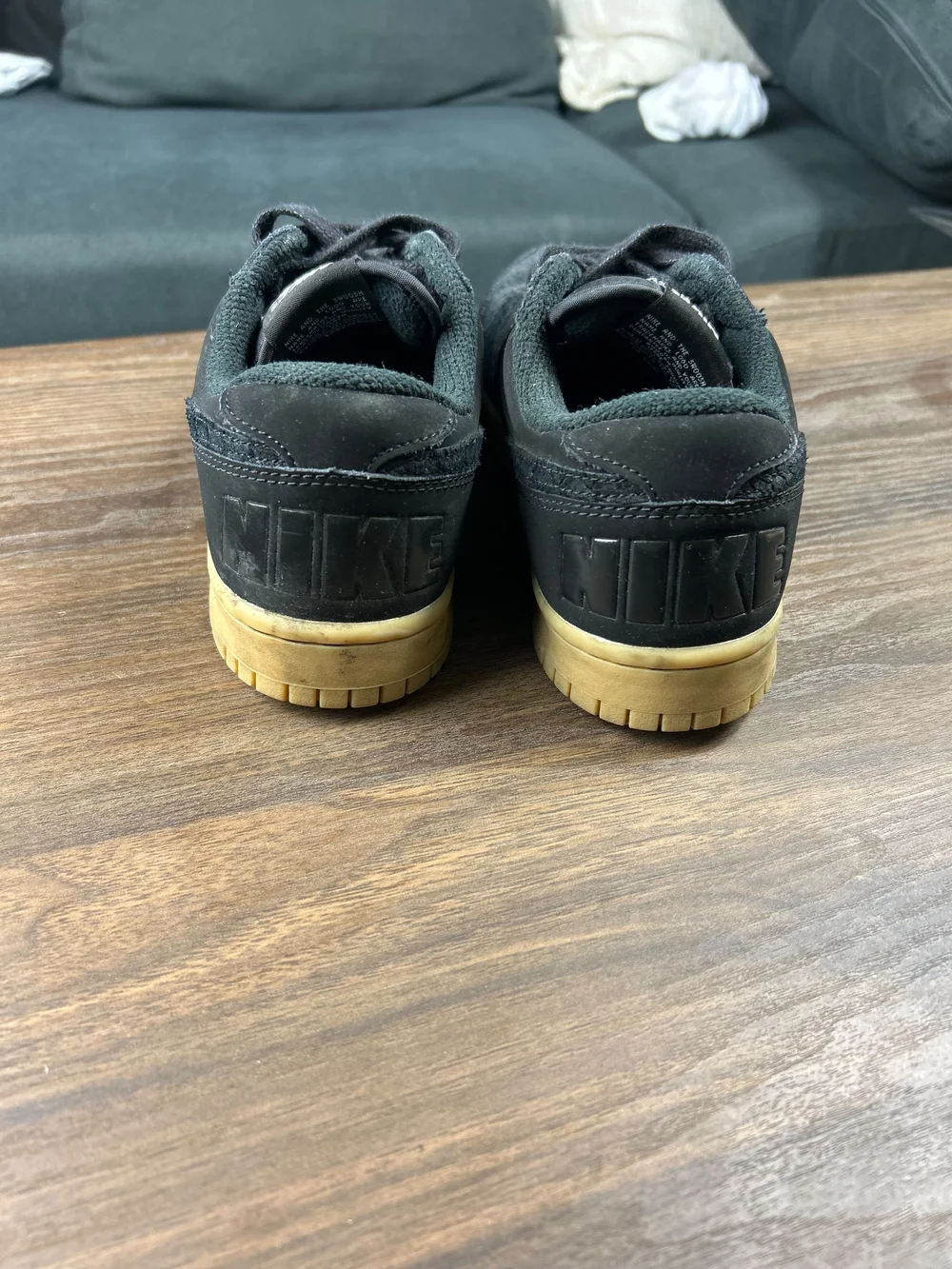 Nike Men’s Low-Top Sneaker — Black with Gum Sole